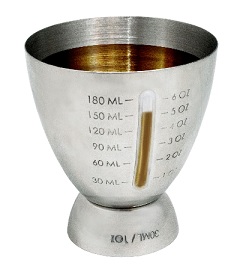 MEDIDOR 30/180ML INOX VIN BOUQUET